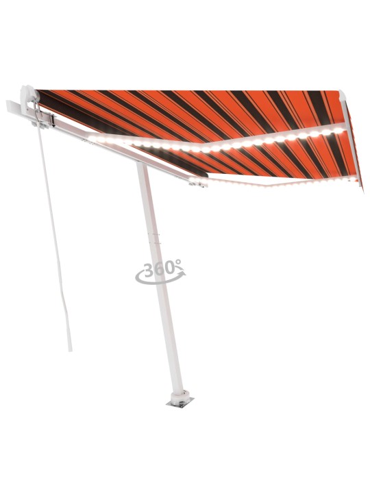 KÄSITSI SISSETÕMMATAV VARIKATUS LED 300 X 250 CM ORANŽ JA PRUUN