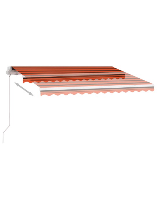 KÄSITSI SISSETÕMMATAV VARIKATUS LED 300 X 250 CM ORANŽ JA PRUUN