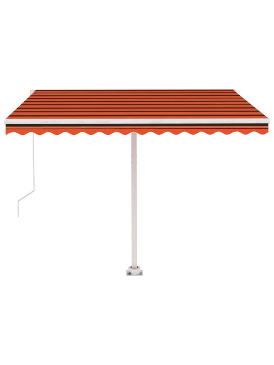KÄSITSI SISSETÕMMATAV VARIKATUS LED 300 X 250 CM ORANŽ JA PRUUN