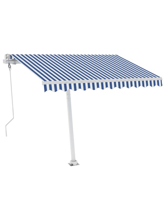 Automaatne varikatus, tuuleandur, led, 300x250 cm sinine, valge