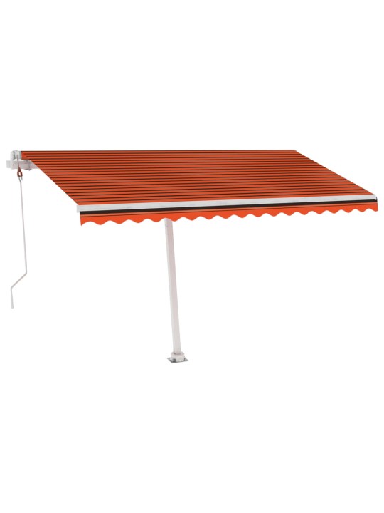 Iseseisev automaatne varikatus 400x300 cm oranž/pruun