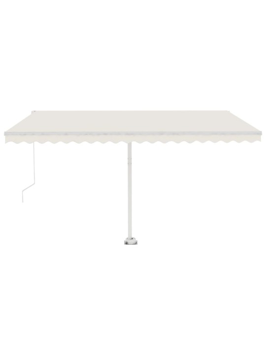 KÄSITSI SISSETÕMMATAV VARIKATUS, LED, 450X300 CM, KREEMJAS