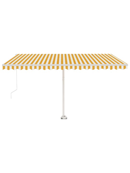 KÄSITSI SISSETÕMMATAV VARIKATUS, LED, 450X300 CM KOLLANE, VALGE