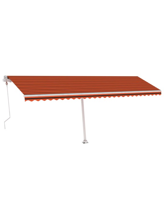 Iseseisev automaatne varikatus 600x300 cm oranž/pruun