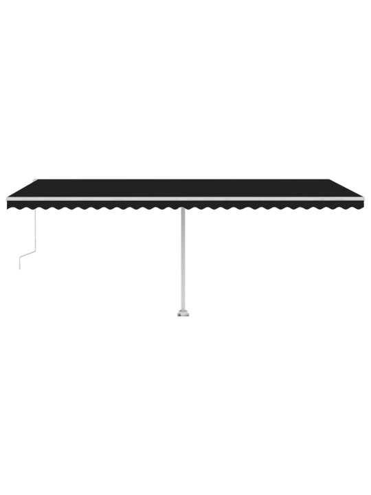 Automaatne varikatus LED, tuuleandur 600x300 cm, antratsiit