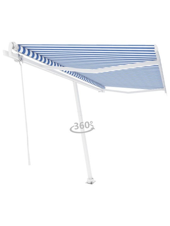 ISESEISEV AUTOMAATNE VARIKATUS, 400 X 350 CM, SININE/VALGE