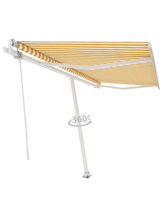 ISESEISEV AUTOMAATNE VARIKATUS, 400 X 350 CM, KOLLANE/VALGE