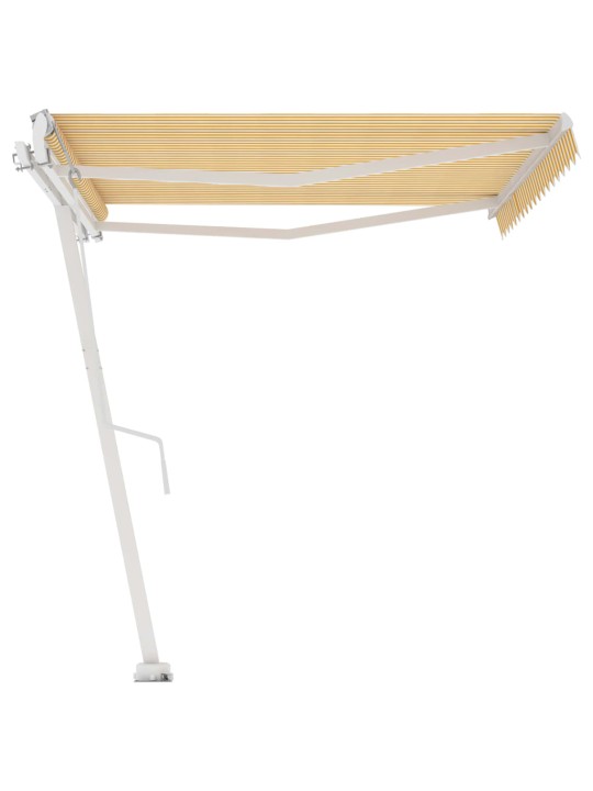 ISESEISEV AUTOMAATNE VARIKATUS, 400 X 350 CM, KOLLANE/VALGE
