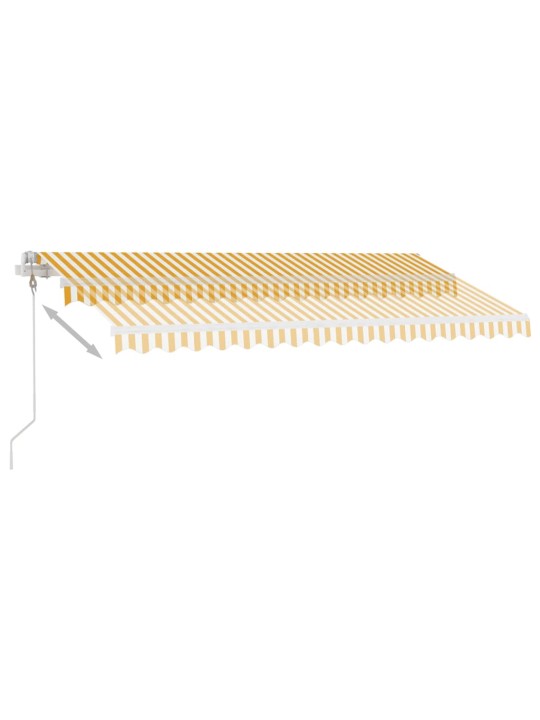 ISESEISEV AUTOMAATNE VARIKATUS, 400 X 350 CM, KOLLANE/VALGE