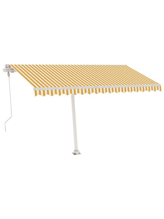 Automaatne varikatus, led, tuuleandur, 400x350 cm kollane/valge