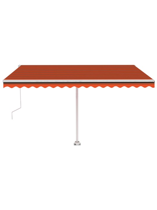 ISESEISEV AUTOMAATNE VARIKATUS, 450 X 350 CM, ORANŽ/PRUUN