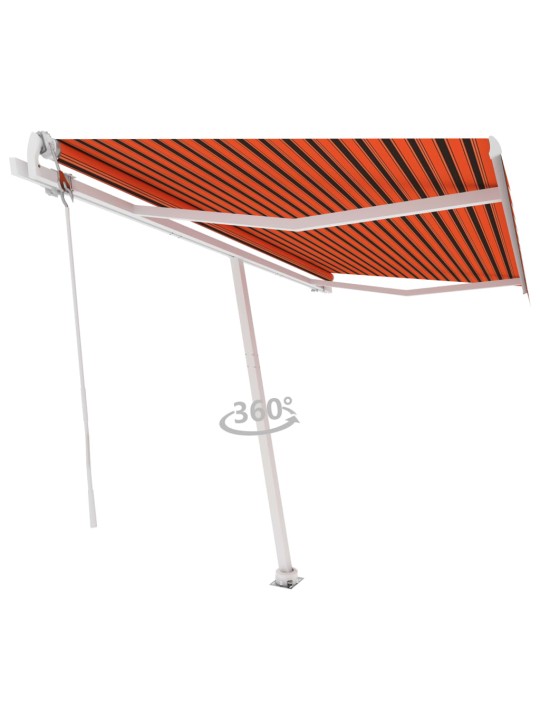 ISESEISEV AUTOMAATNE VARIKATUS, 450 X 350 CM, ORANŽ/PRUUN