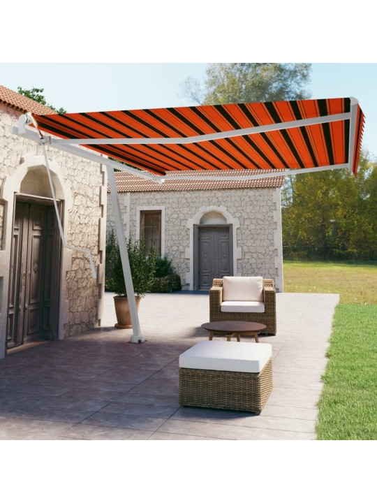 ISESEISEV AUTOMAATNE VARIKATUS, 450 X 350 CM, ORANŽ/PRUUN