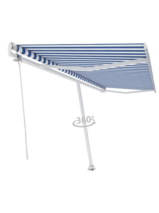 ISESEISEV AUTOMAATNE VARIKATUS, 500 X 350 CM, SININE/VALGE