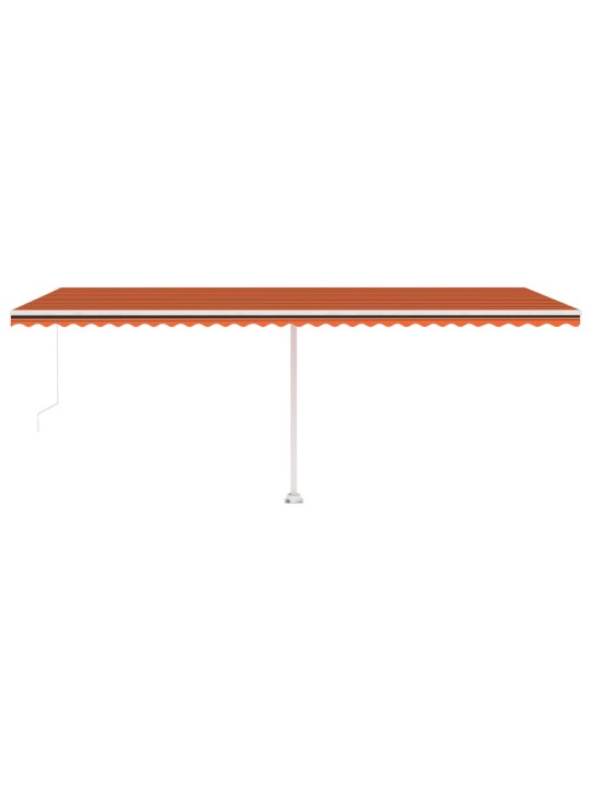 ISESEISEV KÄSITSITÕMMATAV VARIKATUS, 600 X 350 CM, ORANŽ/PRUUN