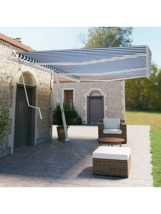 ISESEISEV AUTOMAATNE VARIKATUS 600X350 CM SININE/VALGE