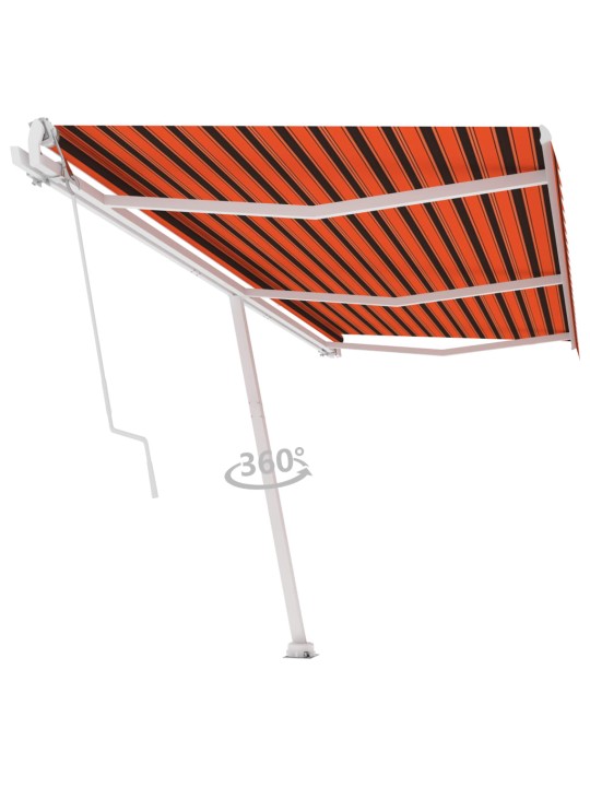 ISESEISEV AUTOMAATNE VARIKATUS 600 X 350 CM ORANŽ/PRUUN