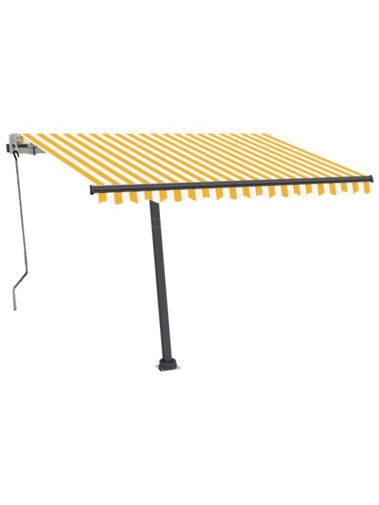 Automaatne varikatus led ja tuuleandur, 300x250cm kollane/valge