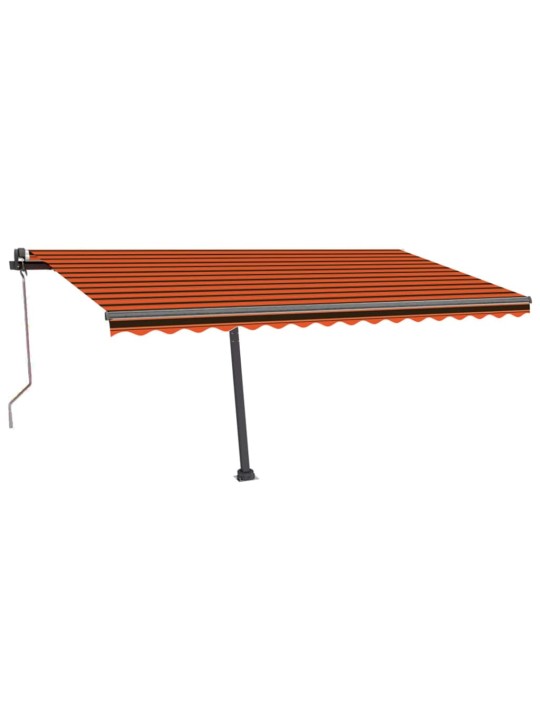 Iseseisev automaatne varikatus 400x300 cm oranž/pruun