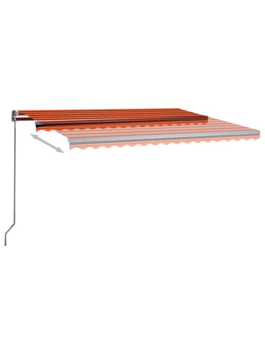 Iseseisev automaatne varikatus 400x300 cm oranž/pruun