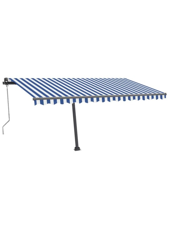 Automaatne varikatus, led, tuuleandur, 400x300 cm, sinine/valge