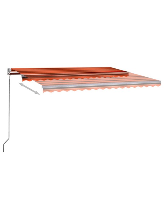 Iseseisev automaatne varikatus 450x300 cm oranž/pruun