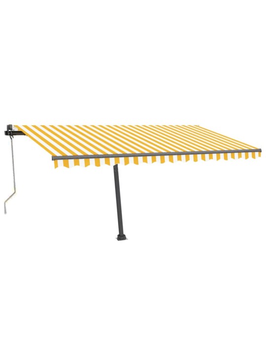 Automaatne varikatus LED, tuuleandur 450x300 cm kollane/valge