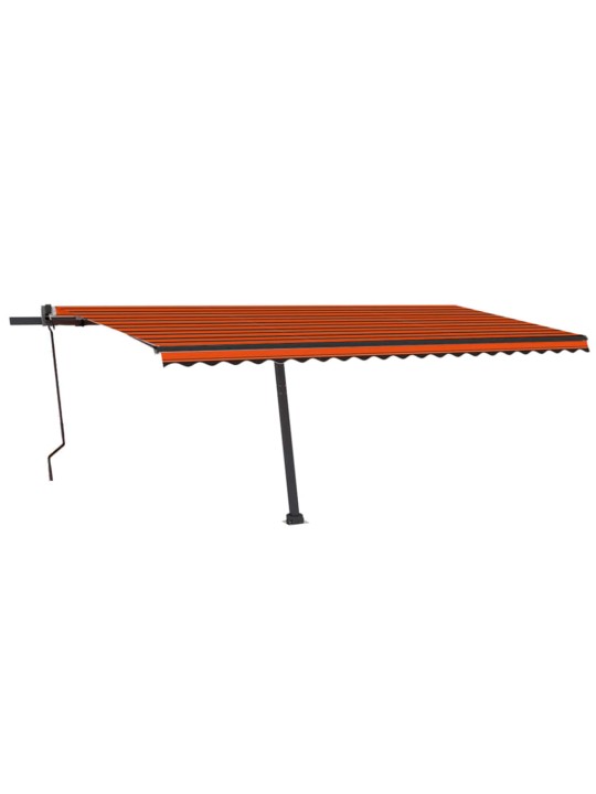 Automaatne varikatus led, tuuleandur, 500 x 300 cm oranž/pruun