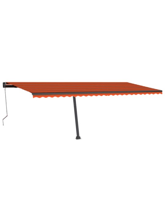 Iseseisev automaatne varikatus 600x300 cm oranž/pruun