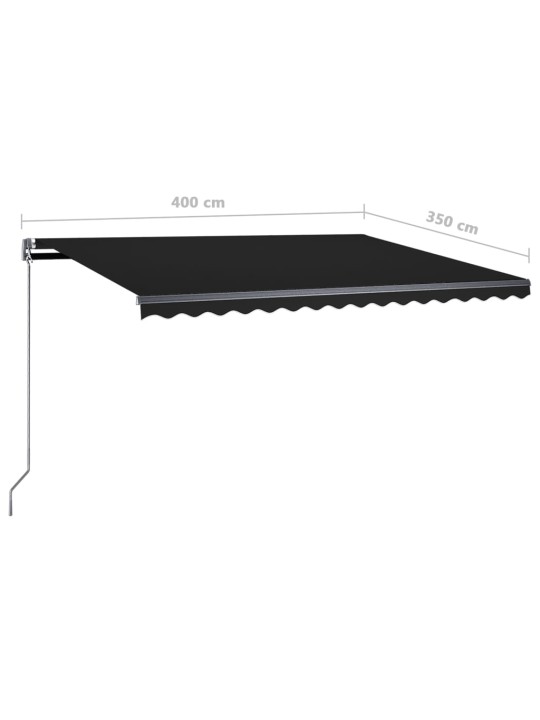 Iseseisev automaatne varikatus, 400 x 350 cm, antratsiit