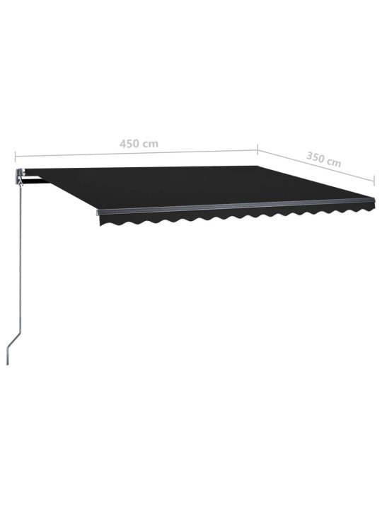 Iseseisev automaatne varikatus, 450 x 350 cm, antratsiit