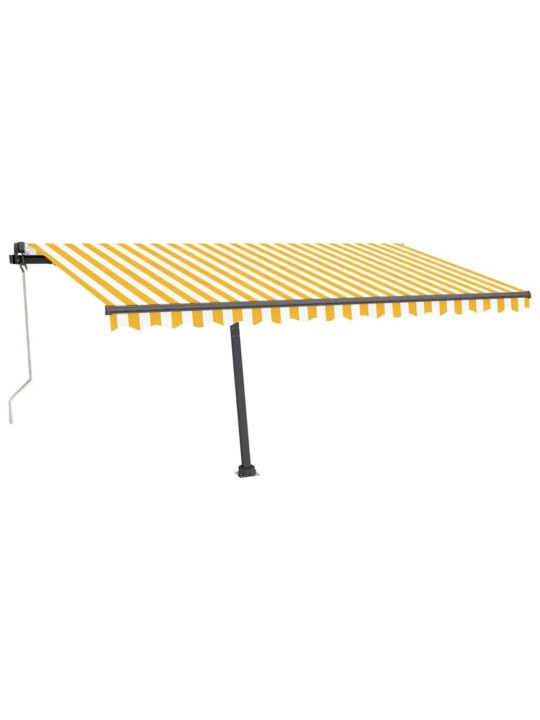 Automaatne varikatus, led, tuuleandur, 450x350 cm kollane/valge