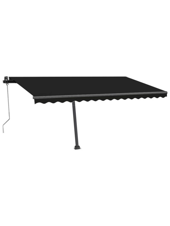 Automaatne varikatus, LED ja tuuleandur, 450x350 cm, antratsiit