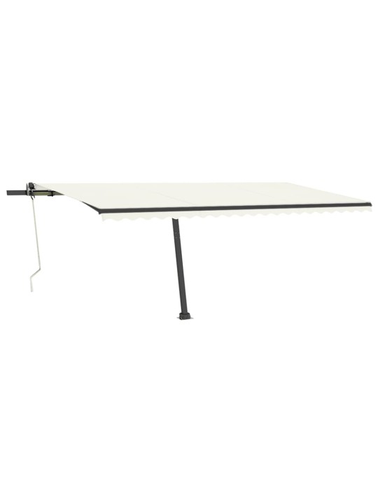 Automaatne varikatus, LED ja tuuleandur, 500 x 350 cm kreemjas