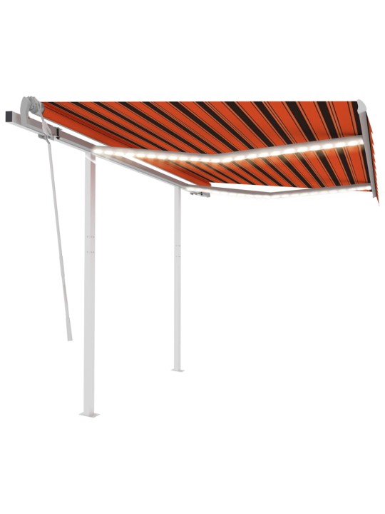 KÄSITSI SISSETÕMMATAV VARIKATUS LED-GA, 3,5X2,5 M, ORANŽ/PRUUN