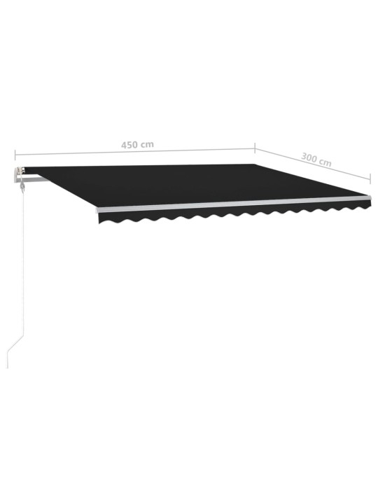 KÄSITSI SISSETÕMMATAV VARIKATUS LED´IDEGA, 4,5X3 M, ANTRATSIIT