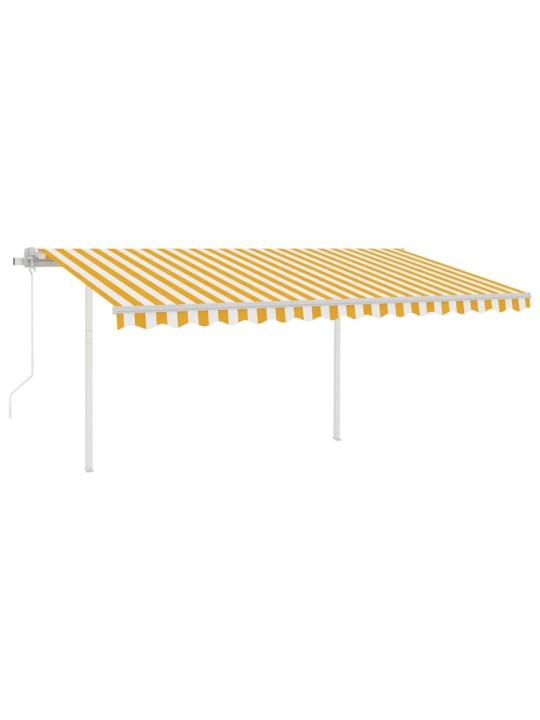 Automaatne varikatus, led, tuuleandur, 4 x 3,5 m, kollane/valge