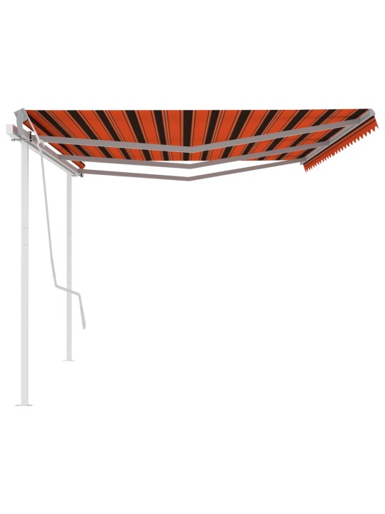 AUTOMAATNE VARIKATUS POSTIDEGA, 6 X 3,5 M, ORANŽ JA PRUUN