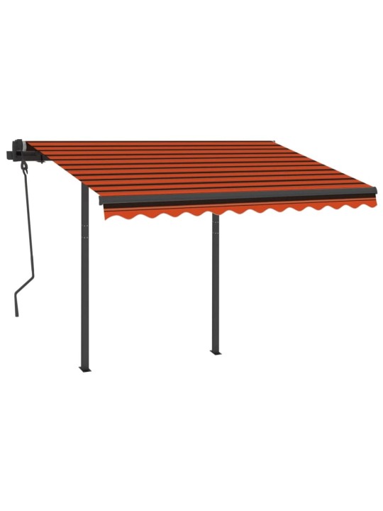 Automaatne varikatus, LED, tuuleandur 3x2,5 m oranž/pruun