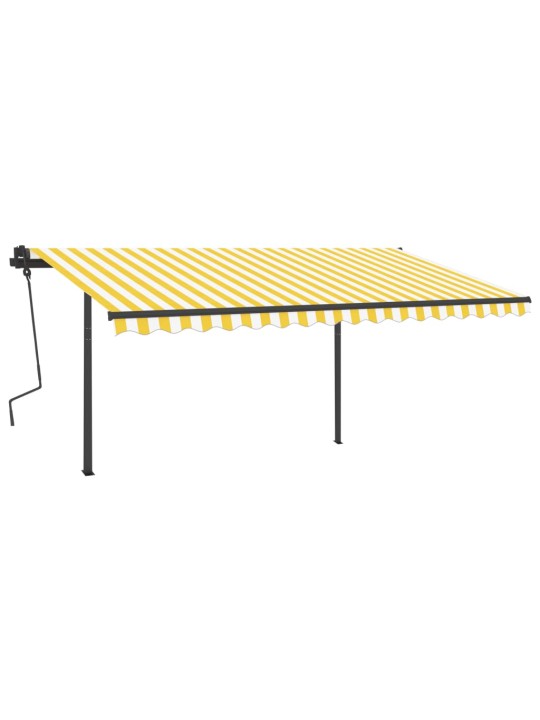 Automaatne varikatus, led, tuuleandur, 4,5x3,5 m, kollane/valge