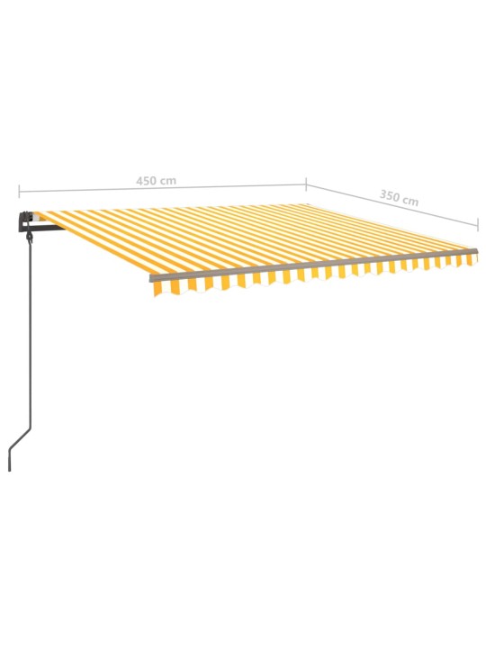 Automaatne varikatus, led, tuuleandur, 4,5x3,5 m, kollane/valge