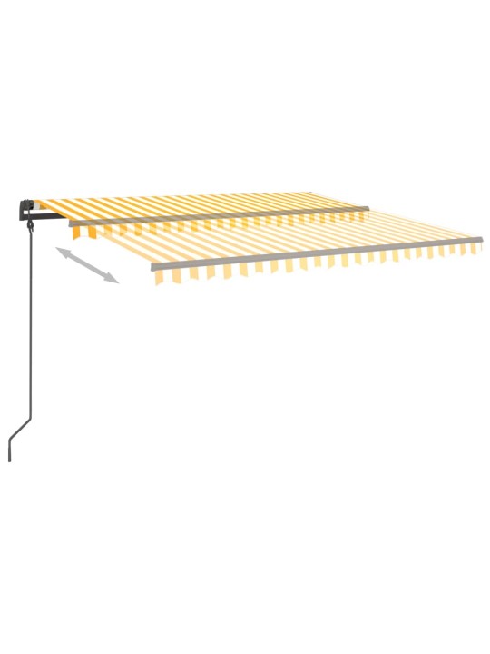 Automaatne varikatus, led, tuuleandur, 4,5x3,5 m, kollane/valge