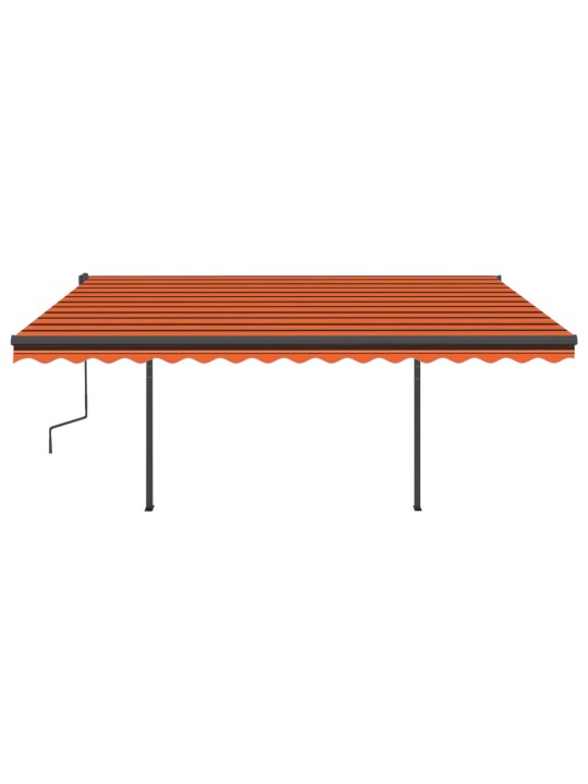 Automaatne varikatus, led, tuuleandur, 4,5x3,5 m, oranž/pruun