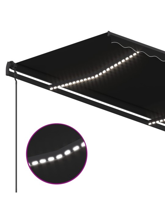 Automaatne varikatus, tuuleandur, led, 5x3,5 m antratsiit