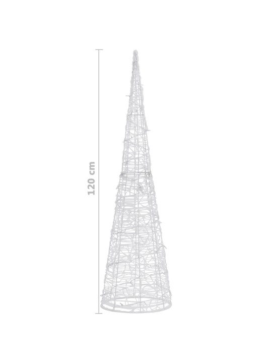 Akrüülist valguspüramiid, LED-tuli, koonus, sinine 120 cm