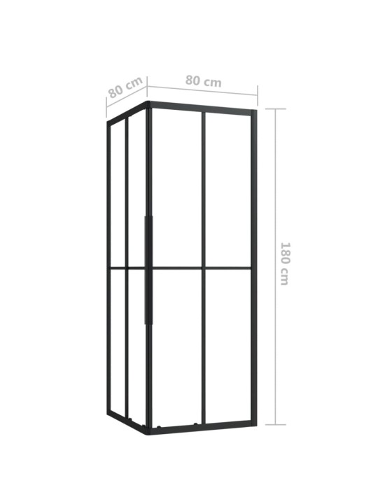 Dušikabiin, esg-klaas, 80x80x180 cm