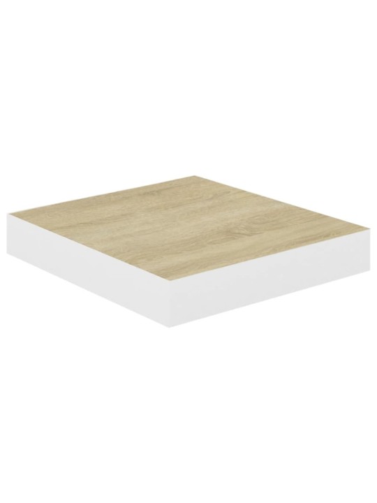 Seinariiulid, 2 tk, tamm ja valge, 23 x 23,5 x 3,8 cm mdf