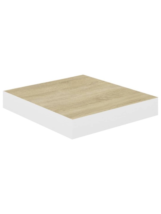 Seinariiulid, 4 tk, tamm ja valge, 23 x 23,5 x 3,8 cm mdf