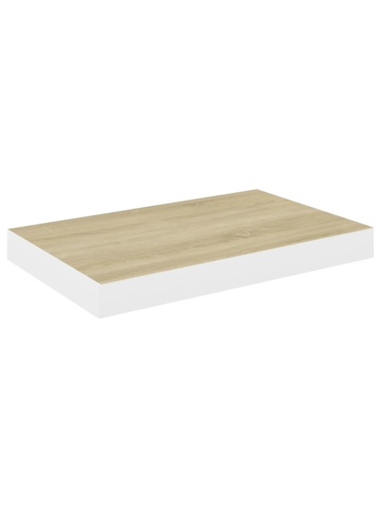 Seinariiulid, 2 tk, tamm ja valge, 50 x 23 x 3,8 cm mdf