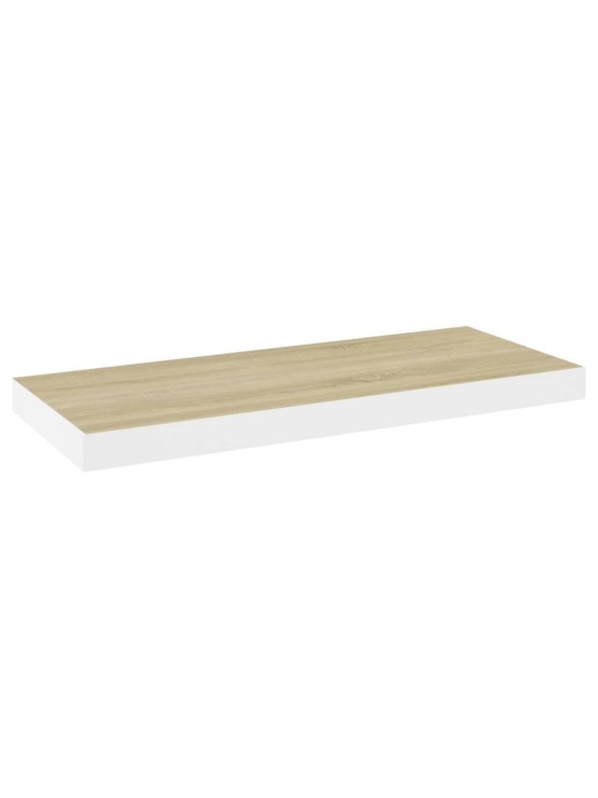 Seinariiulid, 2 tk, tamm ja valge, 60 x 23,5 x 3,8 cm mdf